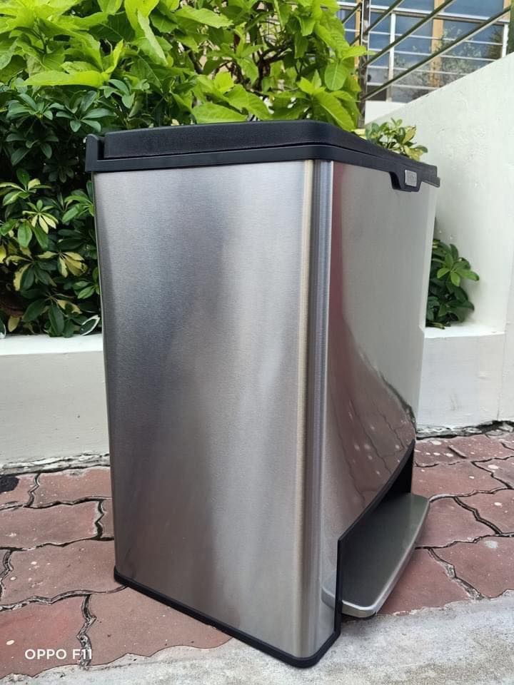 Thùng rác inox fitis MEGA ĐÔI-ĐẠP-NHỎ