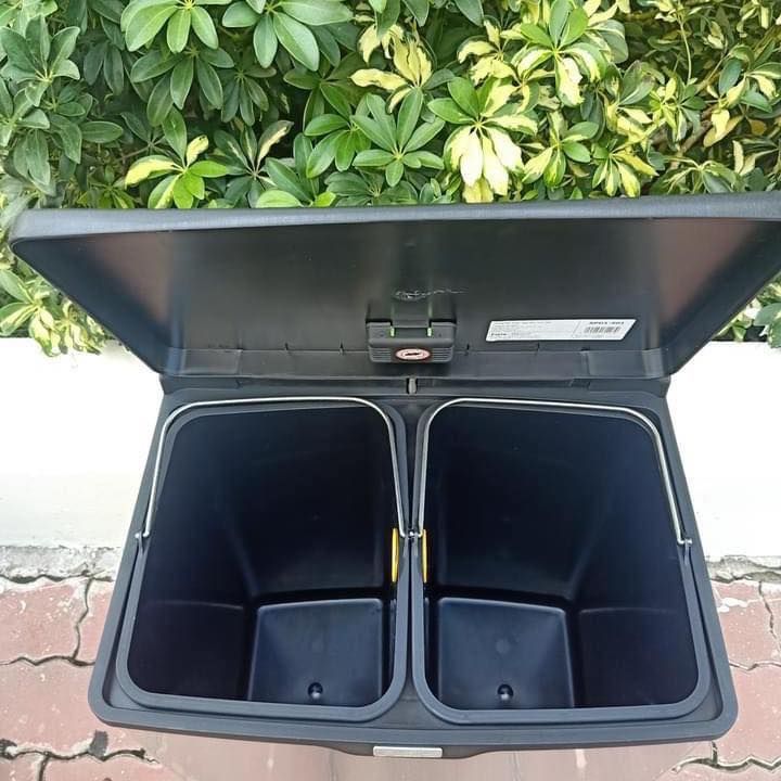 Thùng rác inox fitis MEGA ĐÔI-ĐẠP-NHỎ