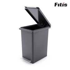Thùng rác Fitis Compact Xám Xám 33 x 23 x 43 cm 20L