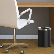 Thùng rác inox FITIS Deluxe Tròn ĐEN CHS1-903