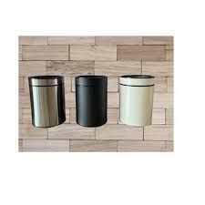 Thùng rác inox FITIS Deluxe Tròn ĐEN CHS1-903