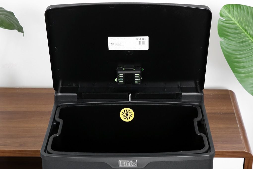 Thùng rác đạp lớn MEGA 40l 40*29*73cm MÀU ĐEN