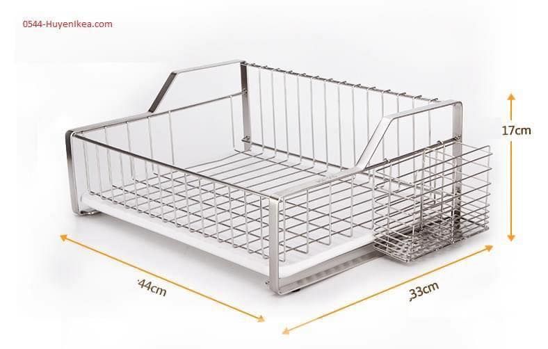 Rổ úp chén INOX dáng vuông