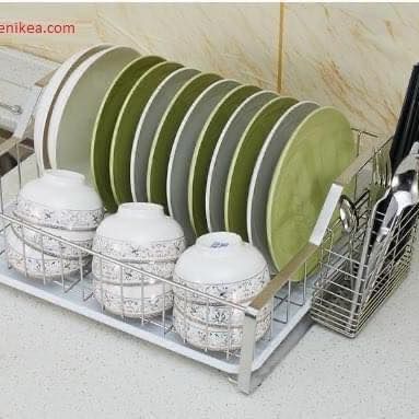 Rổ úp chén INOX dáng vuông