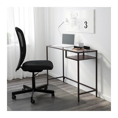 Bàn kính IKEA VITTSJO (đen)