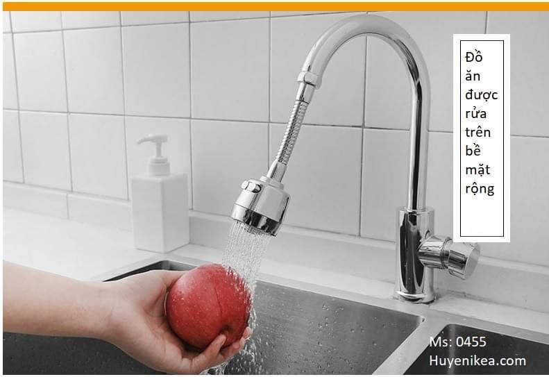 Vòi nước INOX nối dài 16cm