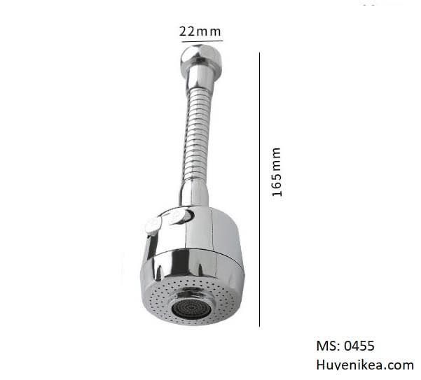 Vòi nước INOX nối dài 16cm