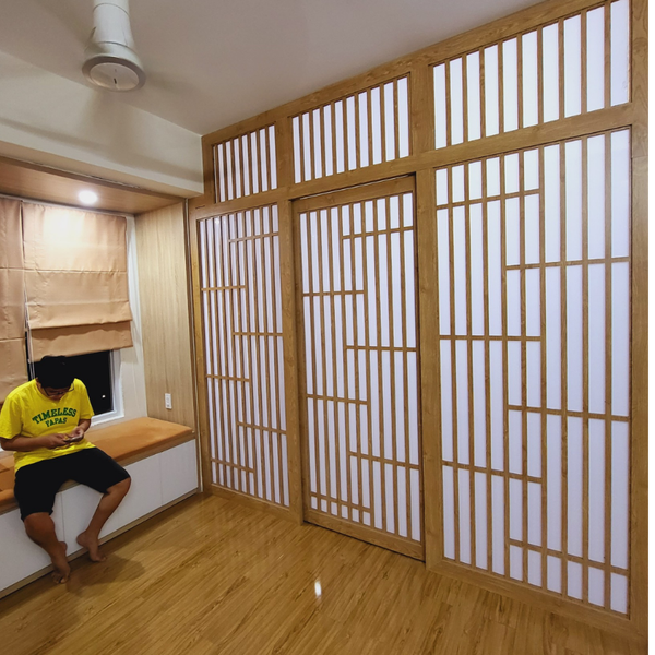  Vách cửa lùa phong cách Nhật CL36 