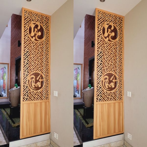  Vách ngăn sau bàn thờ ông địa VOD12 