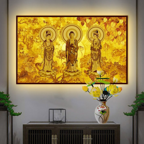 Đèn tranh Phật DNC10