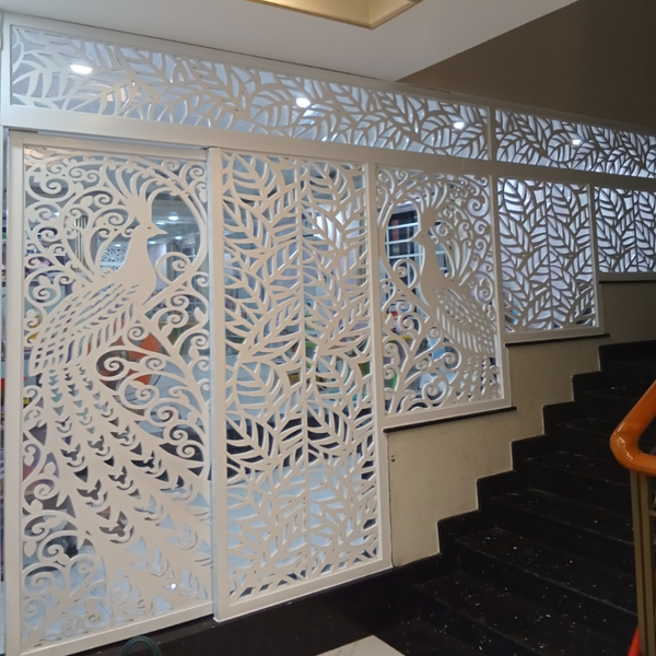  Họa tiết vách ngăn cửa lùa CL10 