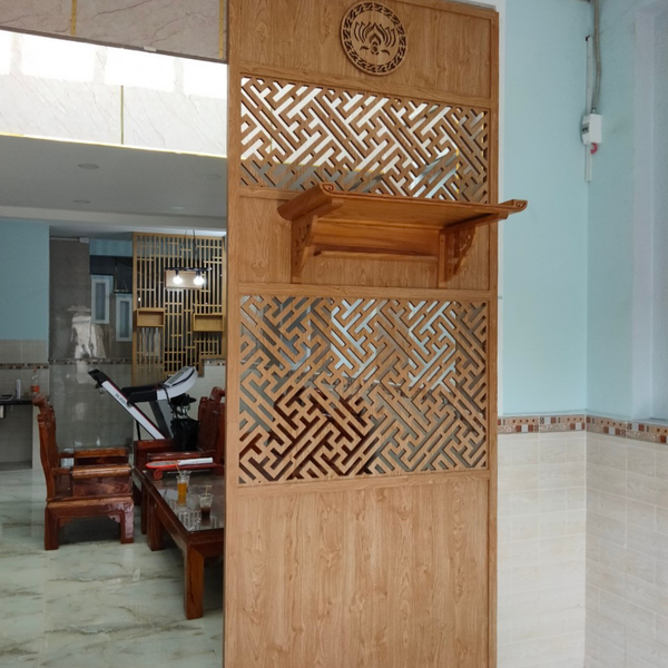  Vách ngăn bàn thờ treo VTT19 