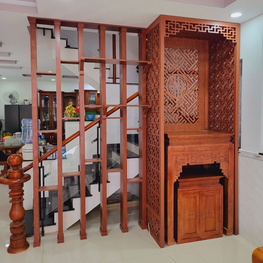 Lam gỗ phòng thờ LG23