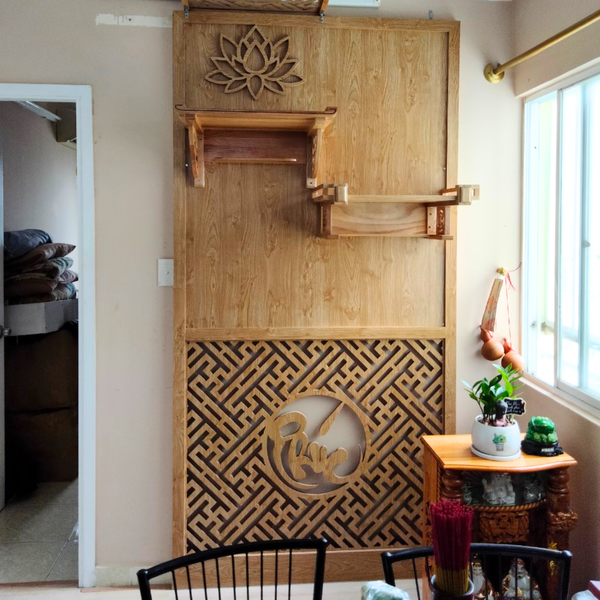  Vách ngăn bàn thờ treo VTT21 