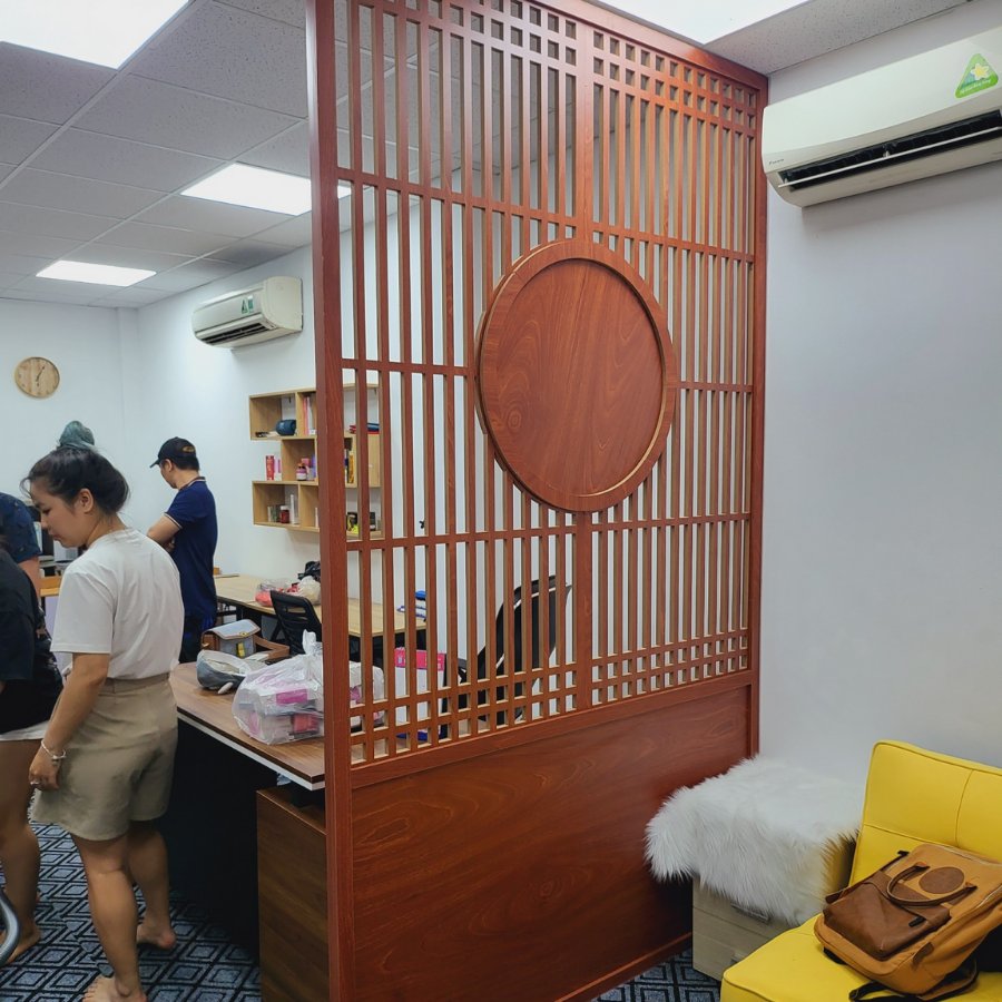 Vách phòng khách trang trí văn phòng PK24
