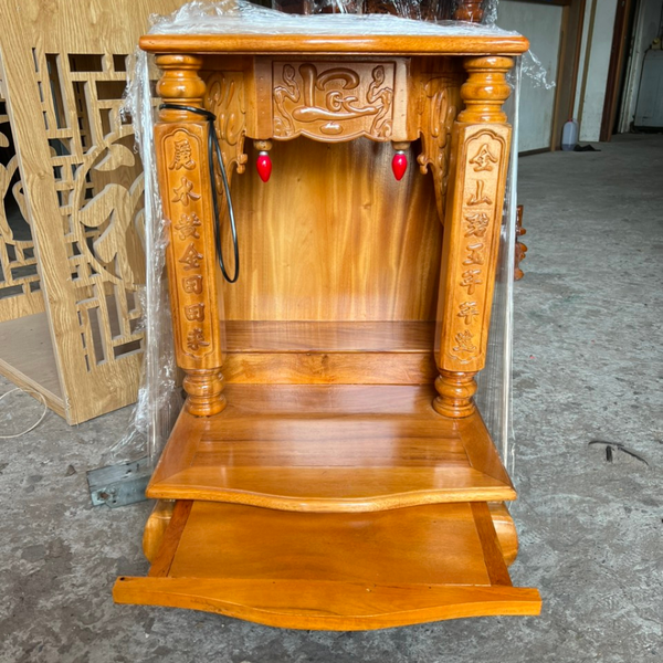  Bàn thờ ông địa gỗ gõ Phúc - Lộc - Thọ ODG01 