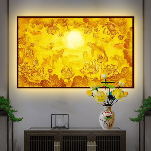  Tranh hào quang cá chép DCN21 