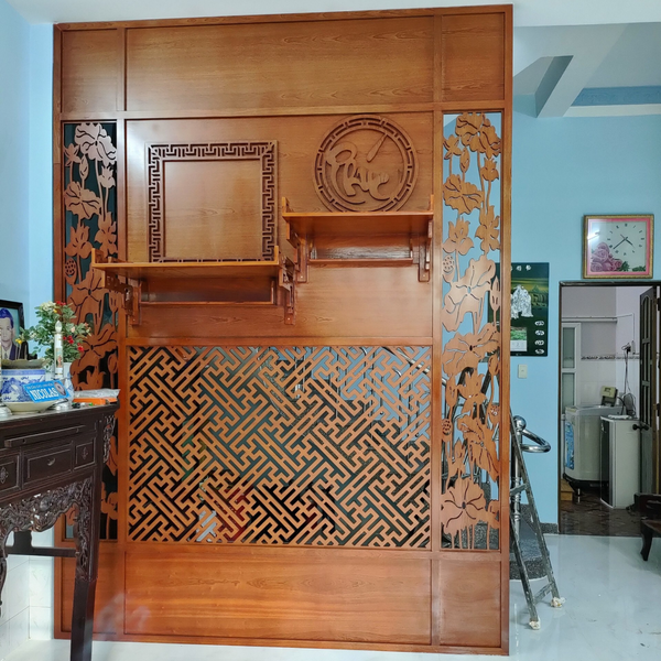  Vách ngăn bàn thờ treo VTT24 