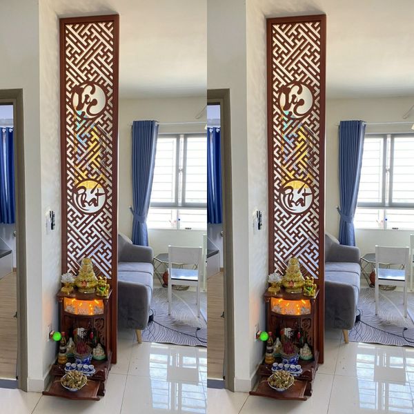  Vách ông địa hoa văn chữ vạn VOD25 