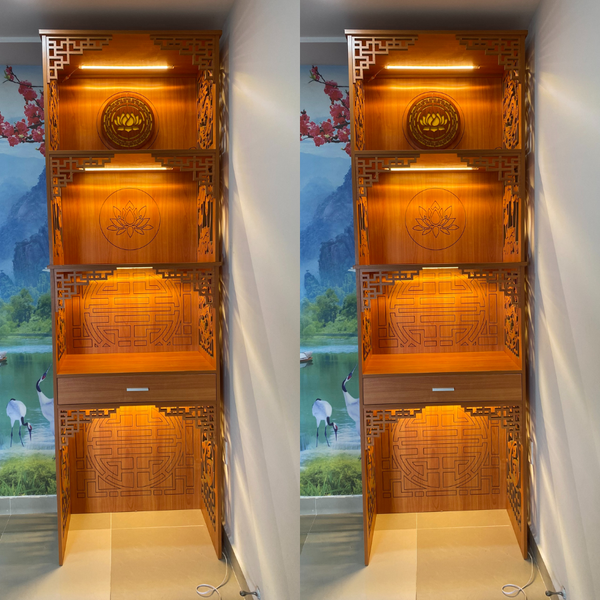  Tủ thờ 4  tầng MDF TTC26 