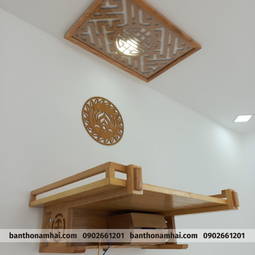  Trang thờ phật bằng gỗ HCM MS14 