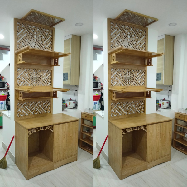  Vách ngăn bàn thờ treo VTT33 