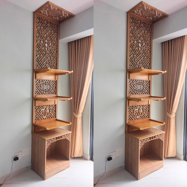  Vách ngăn bàn thờ treo VTT34 