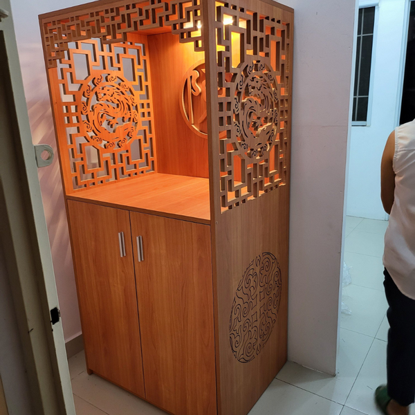  Tủ thờ 1 tầng gia tiên CNC TTC35 