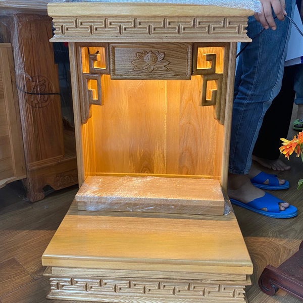  Bàn thờ ông địa viền sồi ODS02 