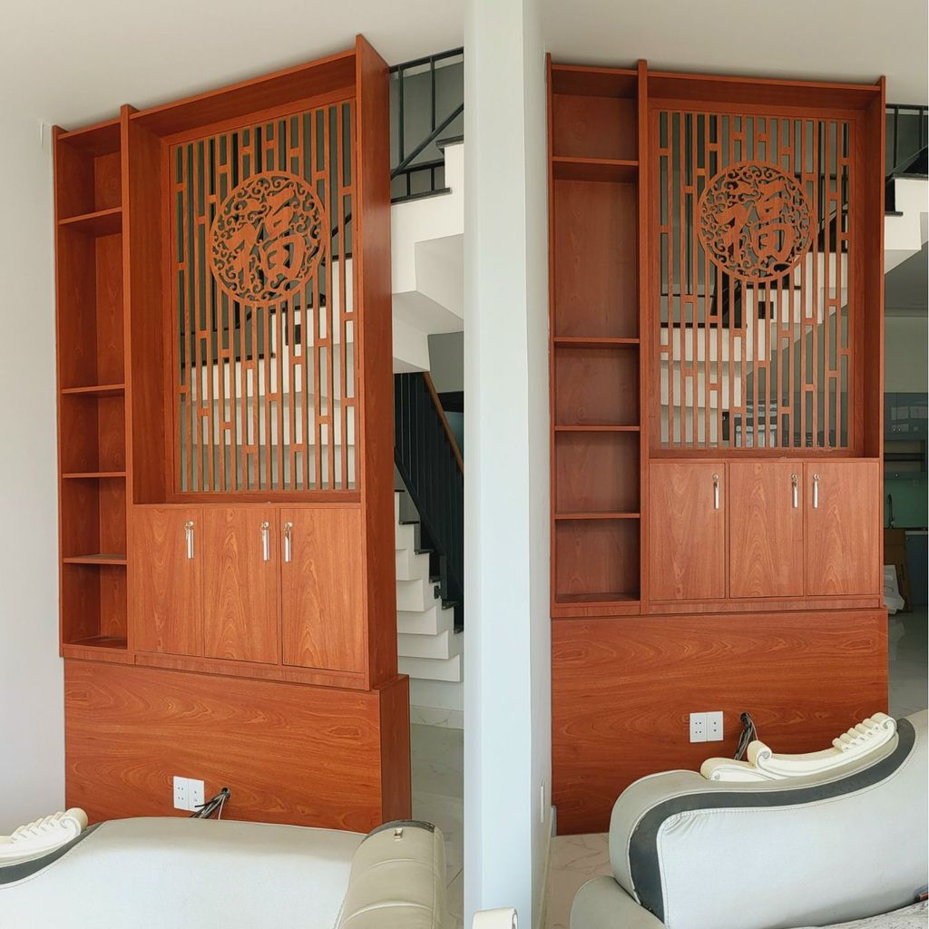 Tủ kệ trang trí phòng khách TK07