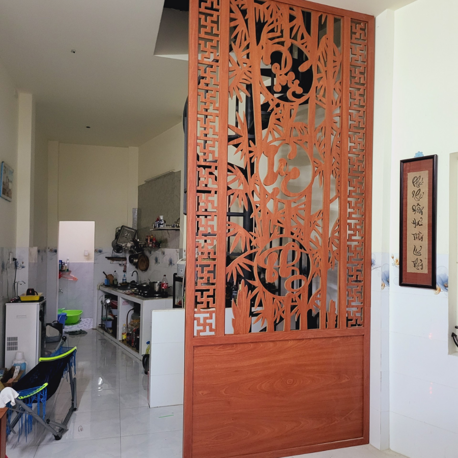 Vách phòng khách nhà phố PK41