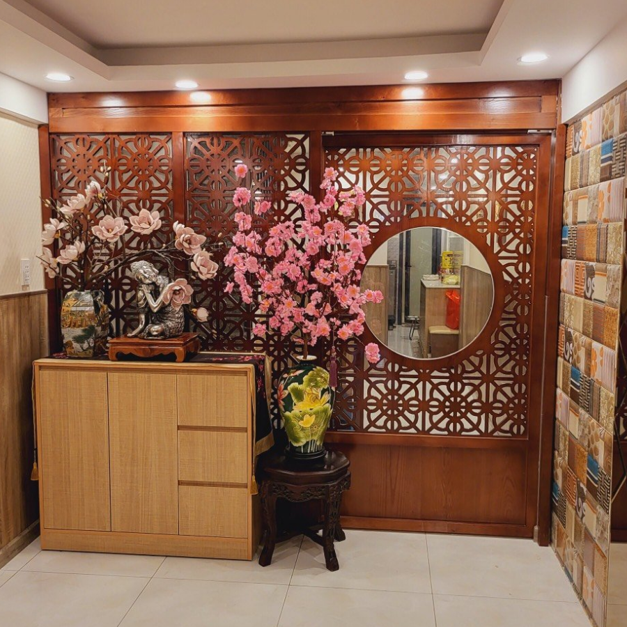 Vách cửa lùa ngăn phòng đẹp CL01