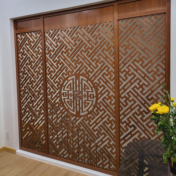  Vách ngăn cửa lùa phòng thờ CL47 