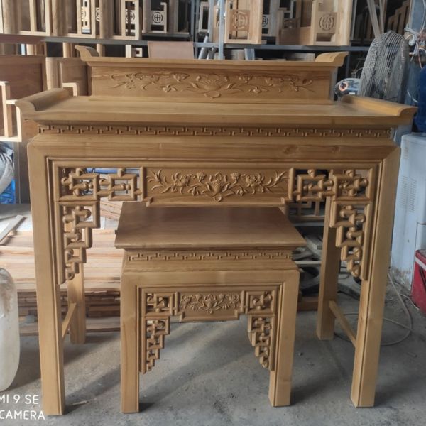  Bàn thờ phật 2 tầng kèm đôn GS15 