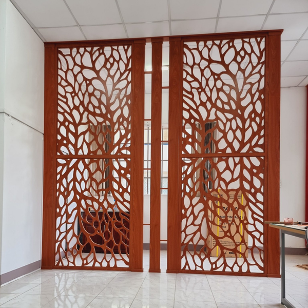  Thi công vách trang trí phòng khách PK48 