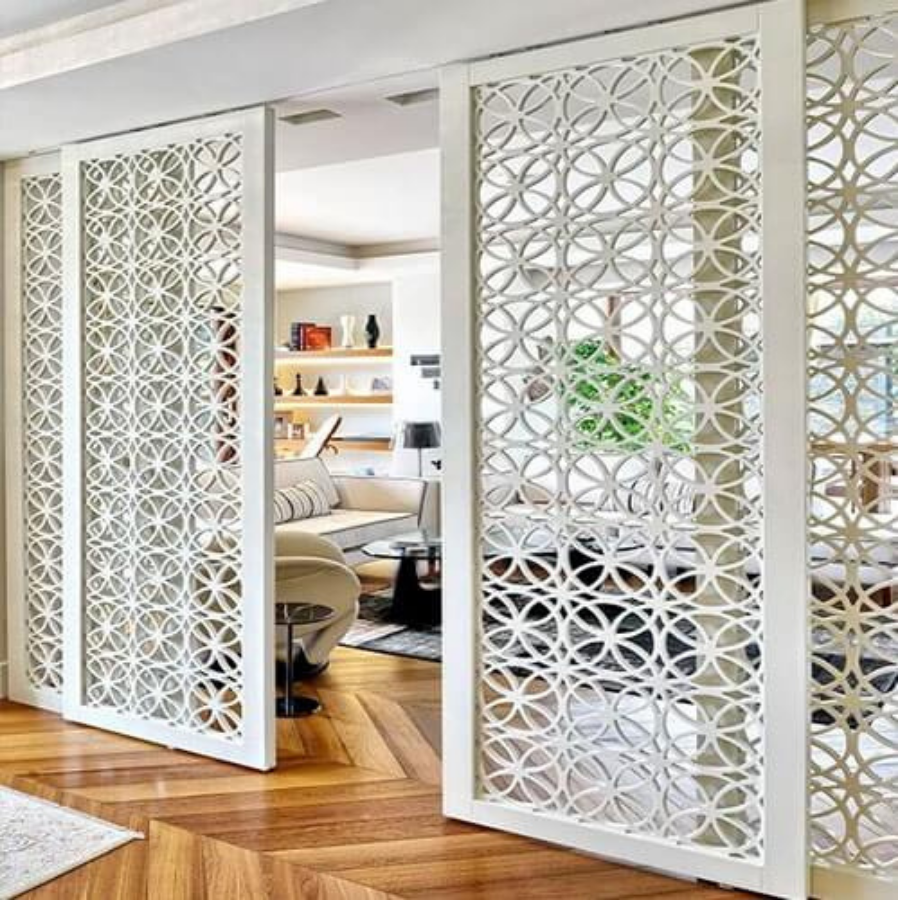 Vách ngăn cửa lùa trang trí CL49