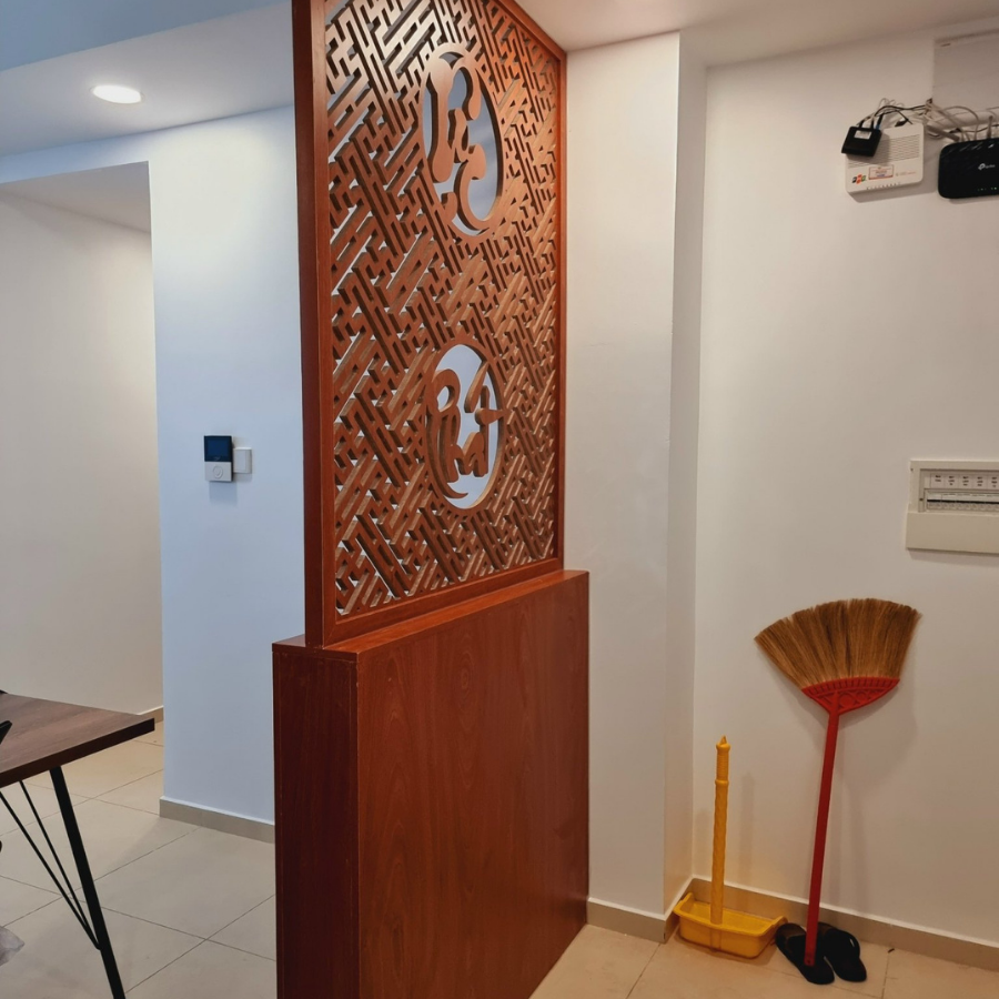 Vách ngăn phòng khách và bếp PK56