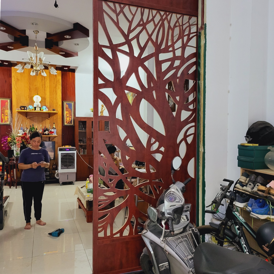 Vách ngăn phòng khách và nhà bếp PK04