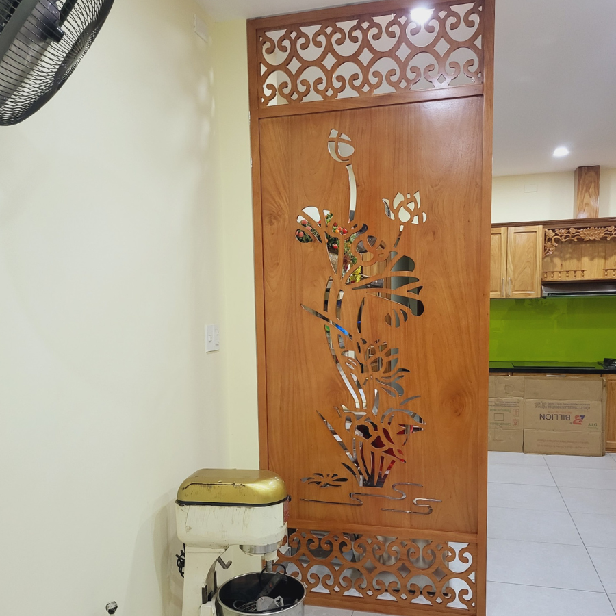 Vách ngăn phòng khách và bếp PK60