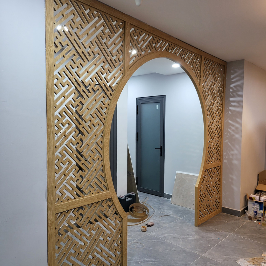 Vách ngăn phòng khách và bếp PK64