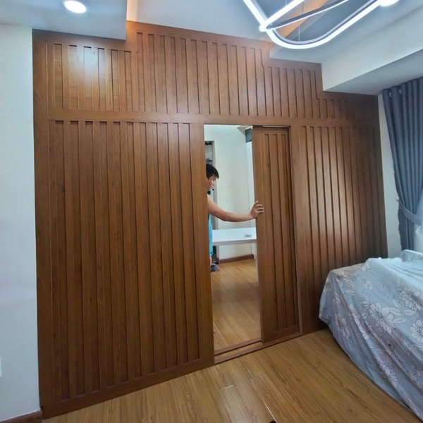  Vách ngăn cửa lùa phòng ngủ CL21 