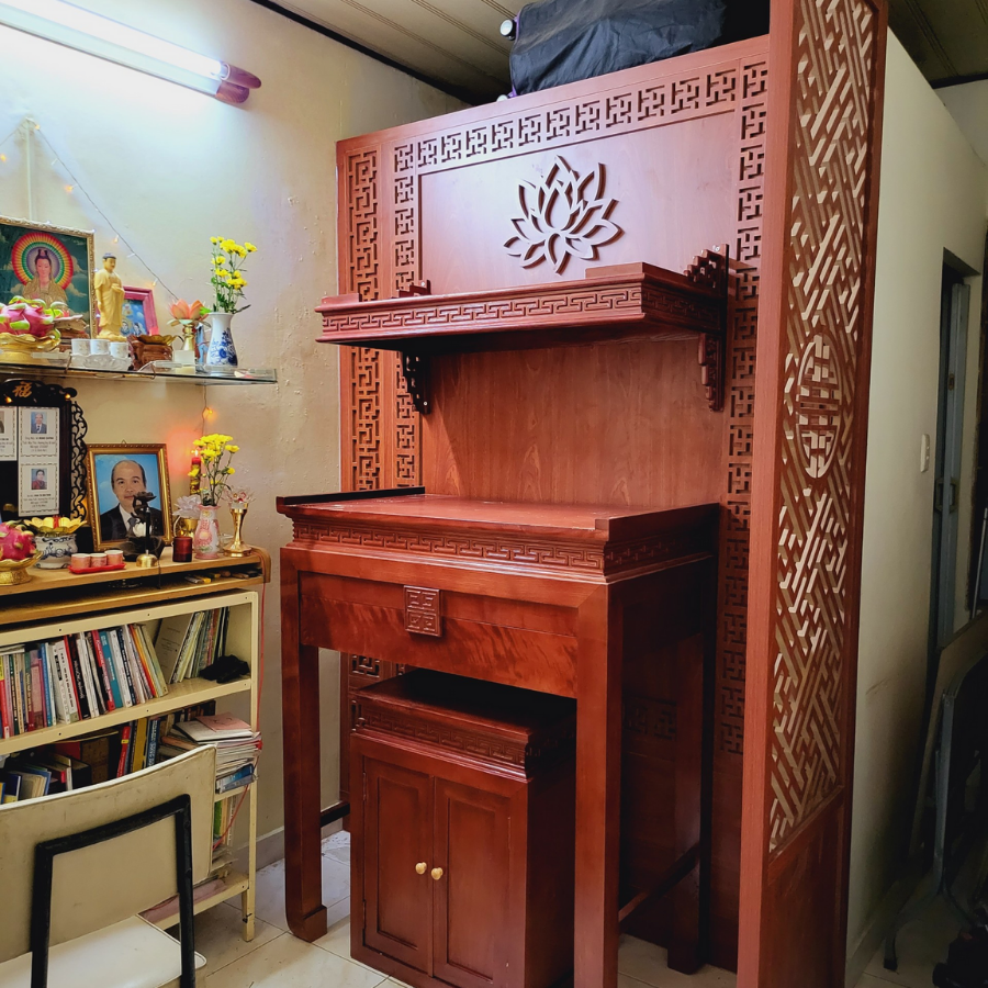 Vách ốp phòng thờ PT63