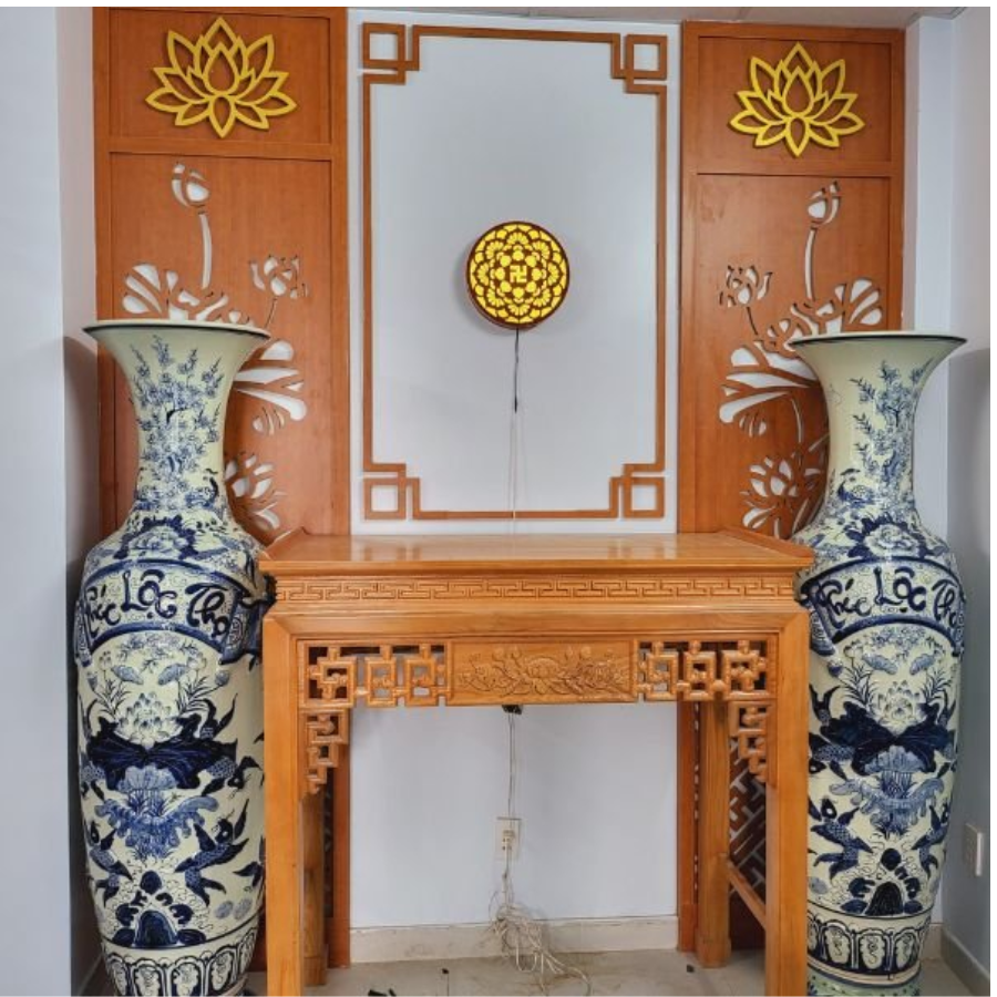 Vách phòng thờ PT75