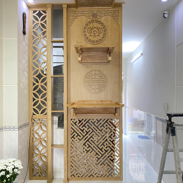  Vách ngăn bàn thờ treo VTT07 