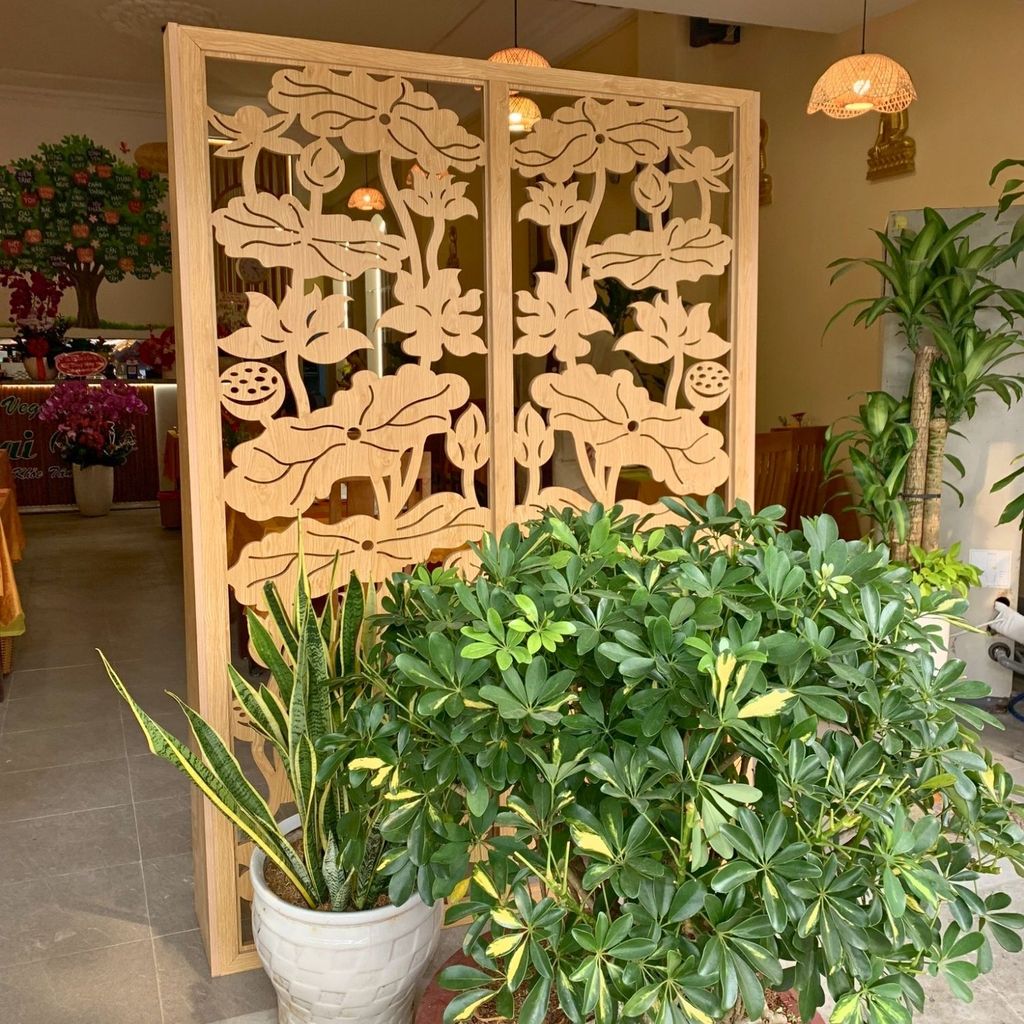 Vách ngăn phòng khách và bếp PK65