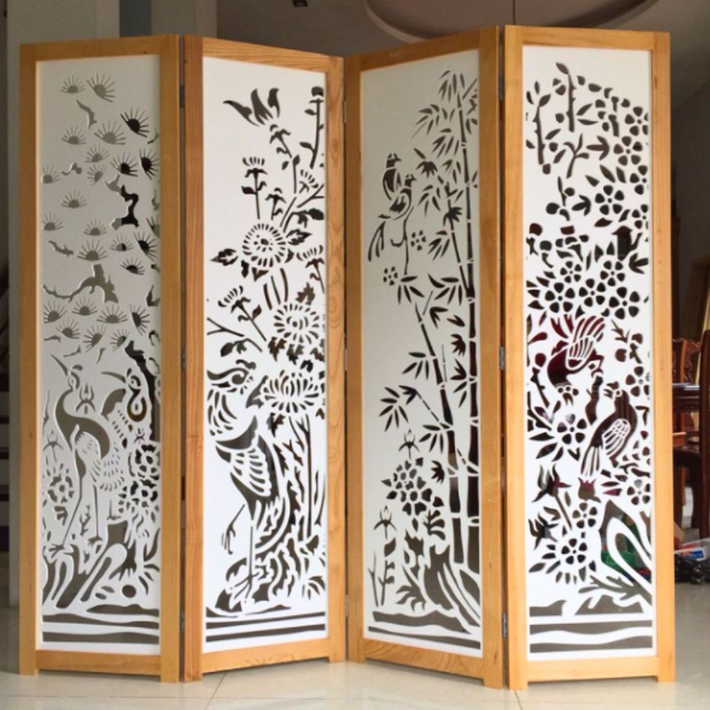 Bình phong tứ bình BP47