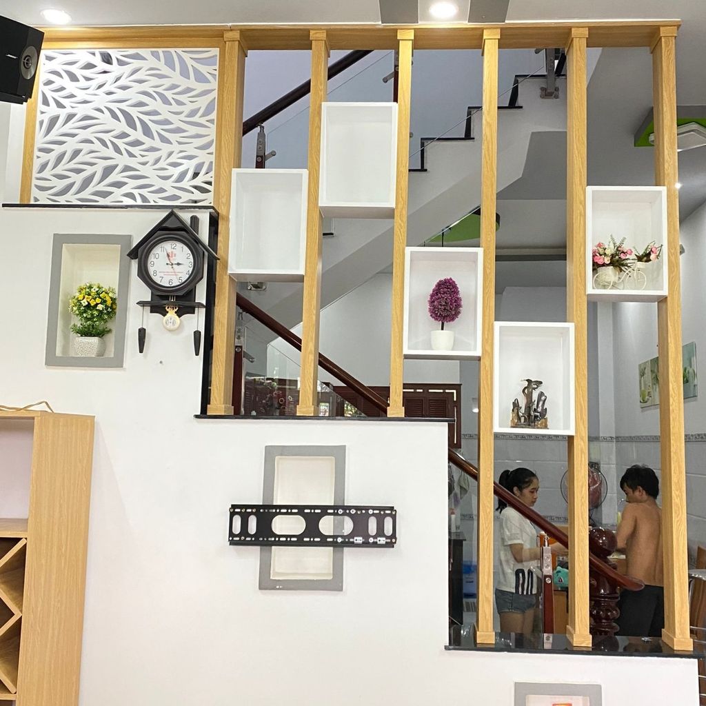 Lam gỗ trang trí phòng khách LCT19