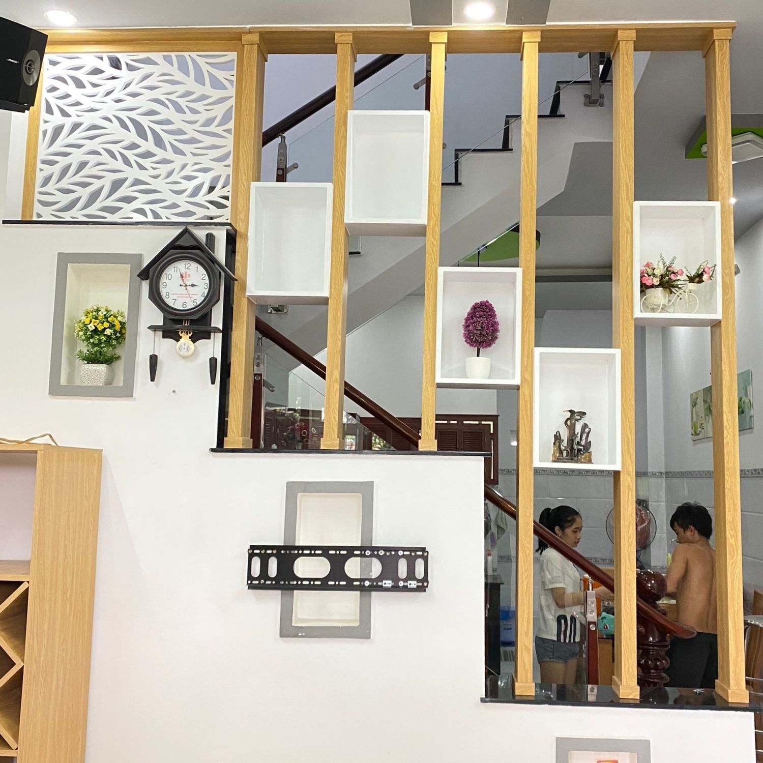  Lam gỗ trang trí phòng khách LCT19 