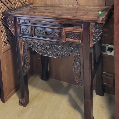  Bàn thờ gia tiên gỗ muồng 1 tầng GM01 