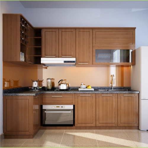  Tủ bếp gỗ sồi TB07 